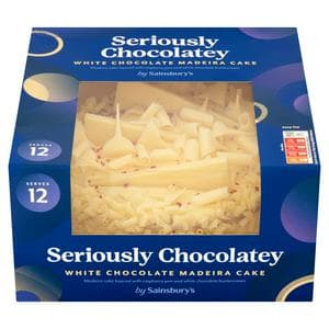 Seriously Chocolatey White Chocolate Madeira Cake 820g (Serves 12)