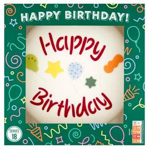 Sainsbury's Happy Birthday Celebration Madeira Cake 1208g (Serves 18)