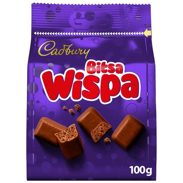 Cadbury Bitsa Wispa 100g Chocolate Bag - gallery image 1