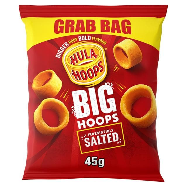 Big Hoops Salted Grab Bag Crisps 45g - gallery image 1