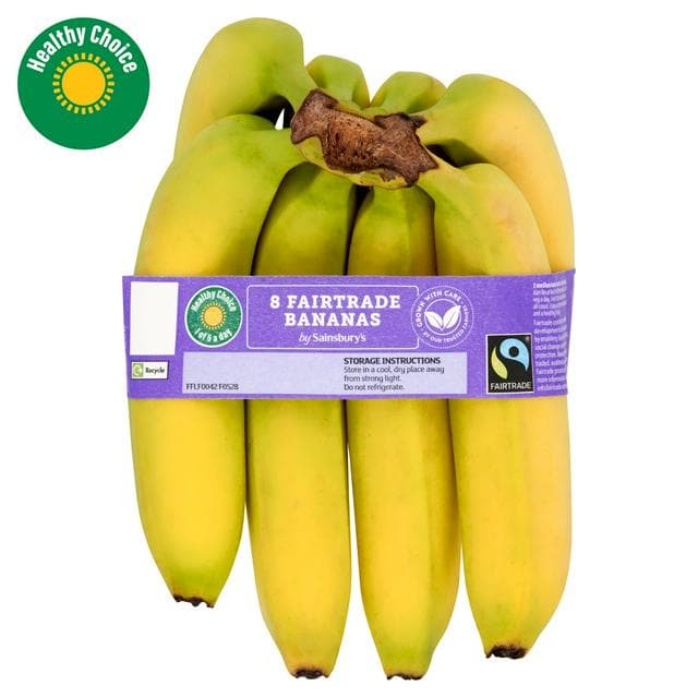 Sainsbury's Fairtrade Bananas x8 - gallery image 1