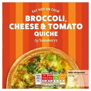 Sainsbury's Broccoli, Tomato & Cheese Quiche 170g