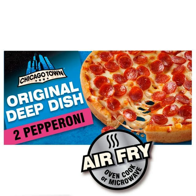 Chicago Town Deep Dish Pepperoni Pizzas x2 (320g) - gallery image 1