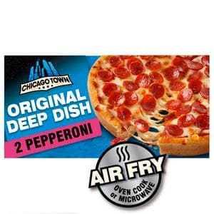 Chicago Town Deep Dish Pepperoni Pizzas x2 (320g)