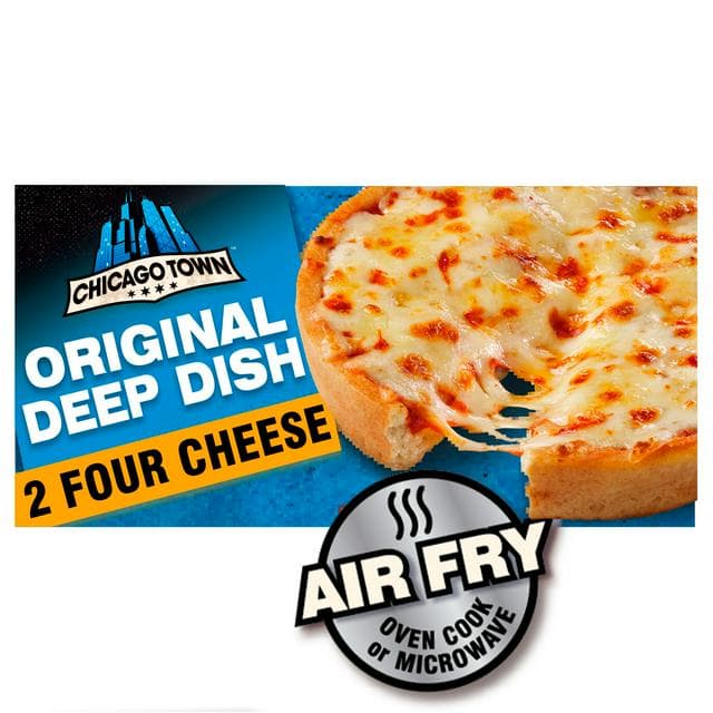 Chicago Town Deep Dish Four Cheese Pizzas x2 (310g) - gallery image 1