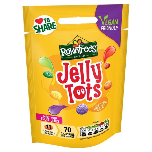 Rowntree's Jelly Tots Sweets Sharing Bag 150g - gallery image 2
