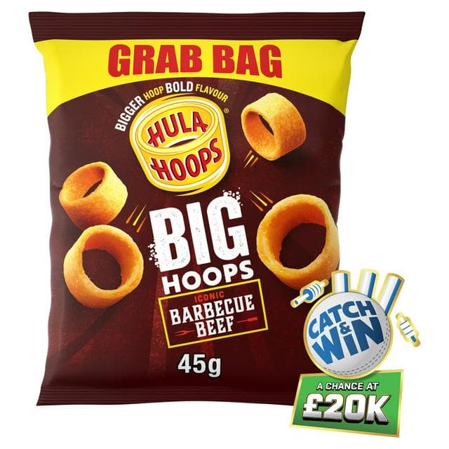 Big Hoops BBQ Beef Grab Bag Crisps 45g - gallery image 1