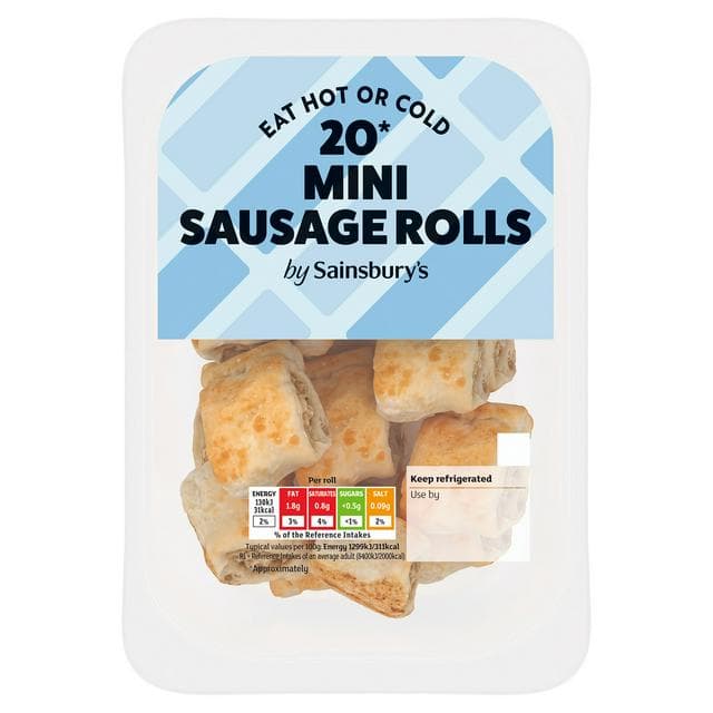 Sainsbury's Mini Sausage Rolls x20 200g - gallery image 1