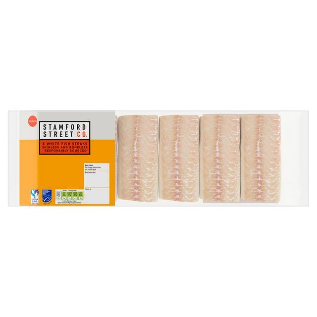 Stamford Street Co. 6 x White Fish Steaks 520g - gallery image 1