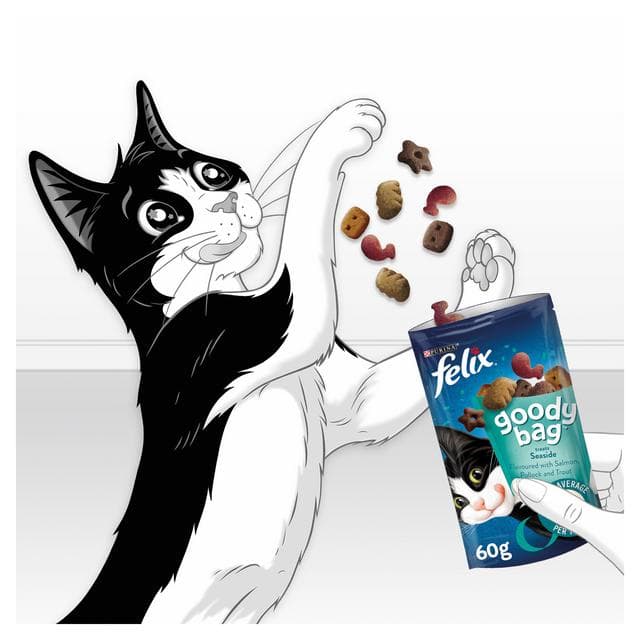 Felix Goody Bag Cat Treats Seaside Mix 60g - gallery image 4