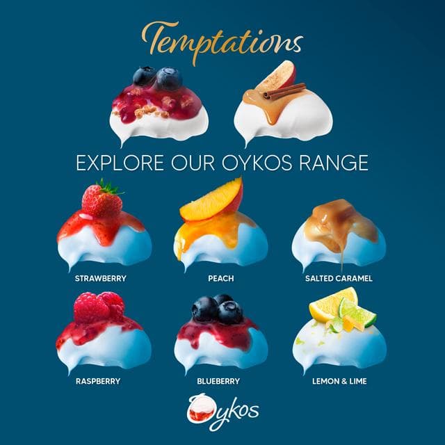 Oykos Strawberry Luxury Greek Style Yogurt 4x110g - gallery image 4