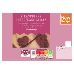 Sainsbury's 2 x 90g Raspberry Cheesecakes