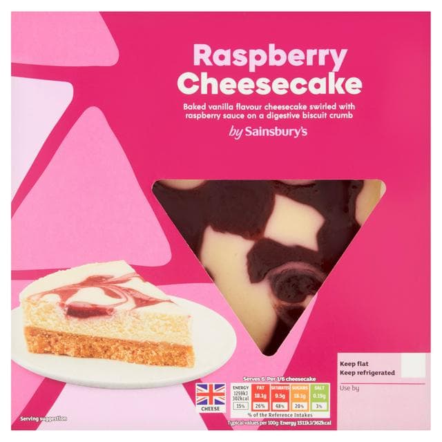 Sainsbury's 500g Raspberry Cheesecake Dessert - gallery image 1