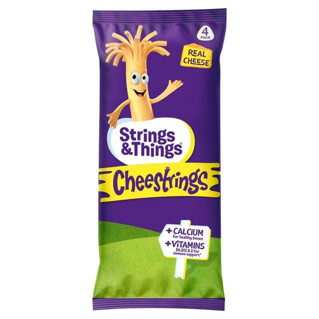 Strings & Things Cheestrings Cheese Snack x4 80g - gallery image 1
