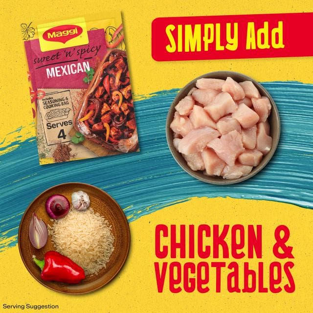 Maggi So Juicy Sweet & Spicy Mexican Chicken Herbs & Spices Recipe Mix 38g - gallery image 5