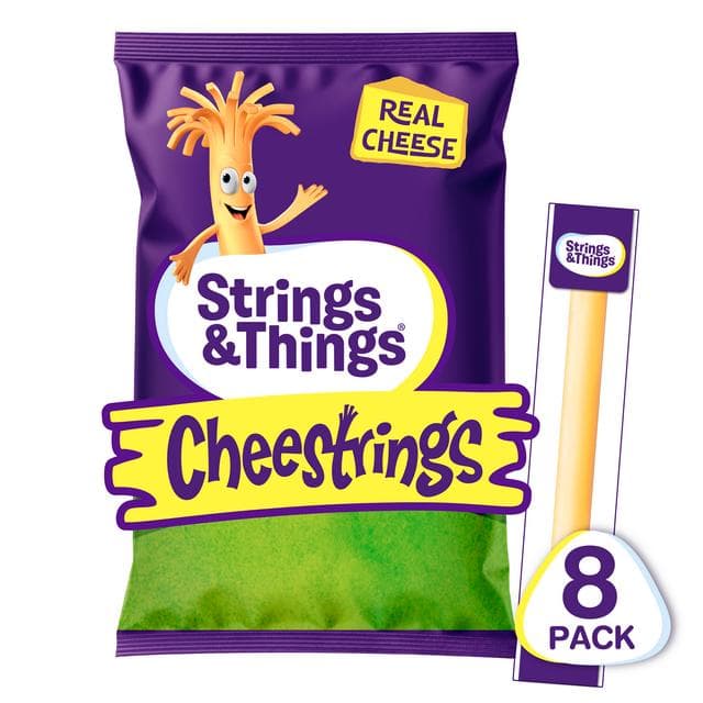 Strings & Things Cheestrings Cheese Snack x8 160g - gallery image 2