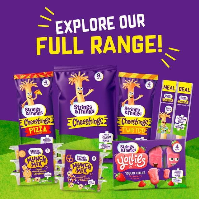 Strings & Things Cheestrings Cheese Snack x8 160g - gallery image 5