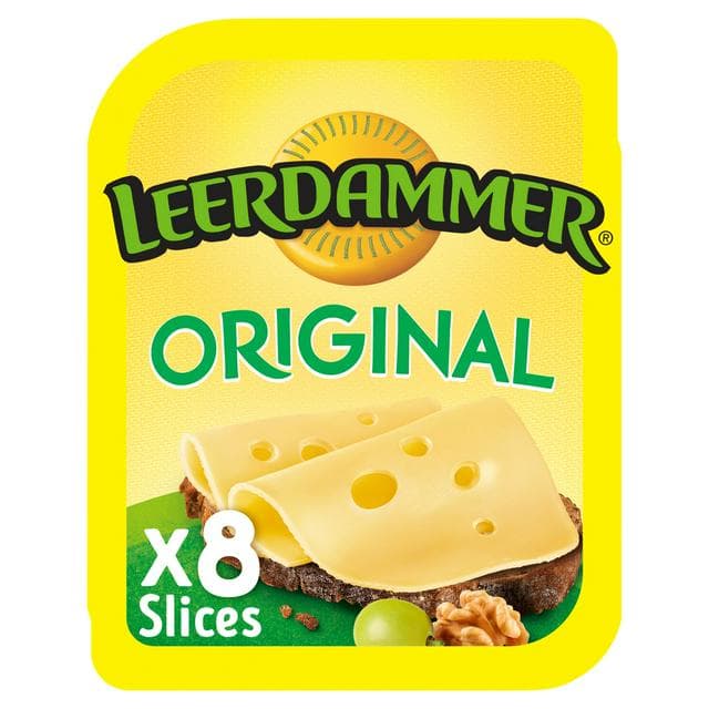 Leerdammer Original Mild Nutty Cheese Slices x8 160g - gallery image 1