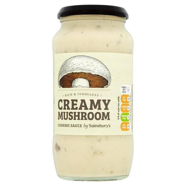 Sainsbury's Creamy Mushroom Cooking Sauce 460g - gallery image 1