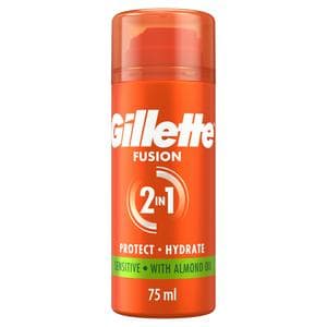 Gillette Fusion Travel Shaving Gel, Sensitive 75ml