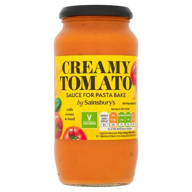 Sainsbury's Creamy Tomato Pasta Bake Sauce 480g - gallery image 1