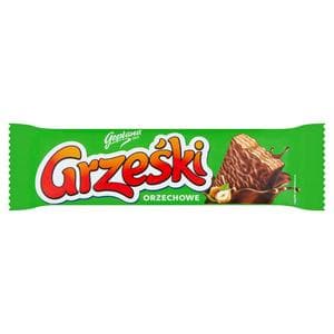 Goplana Grzeski Milk Chocolate Coated Wafer Bar with Hazelnut Cream 36g