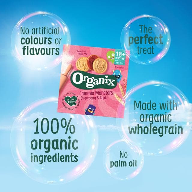 Organix Mini Cheese Crackers Toddler Snacks Multipack 12 months+ 4x20g - gallery image 2
