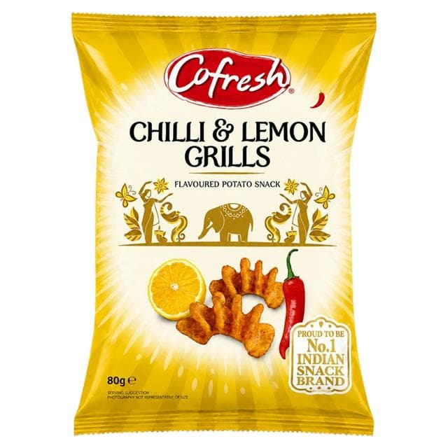 Cofresh Chilli & Lemon Grills Flavoured Potato Snack 80g - gallery image 1