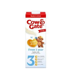 Cow & Gate 3 Toddler Milk Formula Liquid 1+ Years Ready To Feed 1L