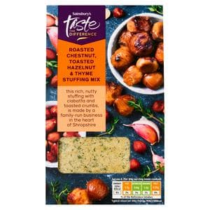 Sainsbury's Roasted Chestnut, Toasted Hazelnut & Thyme Stuffing Mix, Taste the Difference 110g