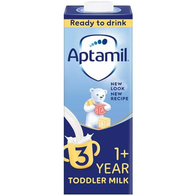 Aptamil 3 Toddler Milk Formula Liquid 1+ Years Ready To Feed 1L - gallery image 1