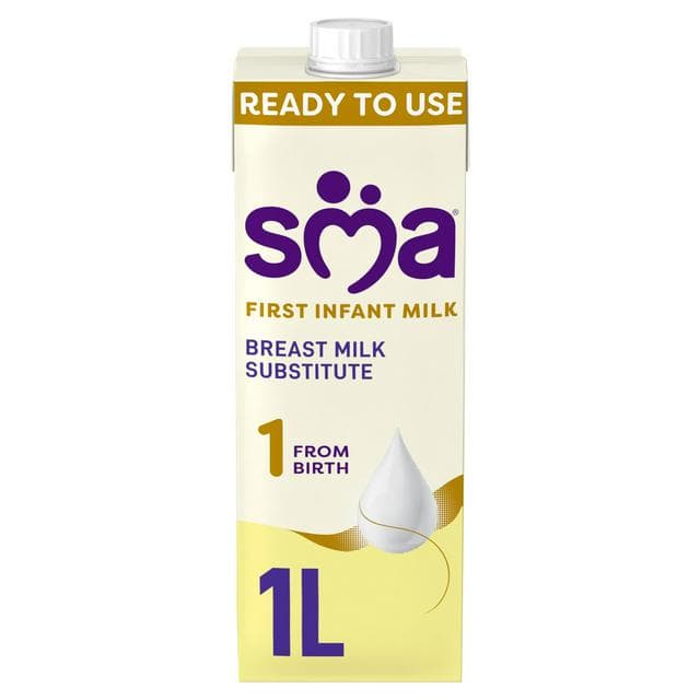SMA First Infant Baby Milk from birth Ready-to-use formula milk 1L - gallery image 1
