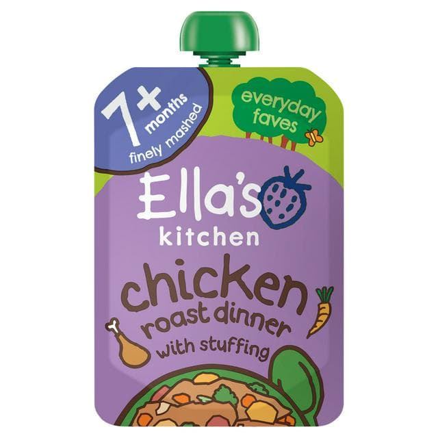 Ella's Kitchen Organic Chicken Roast Dinner Baby Food Pouch 7+ Months 130g - gallery image 1
