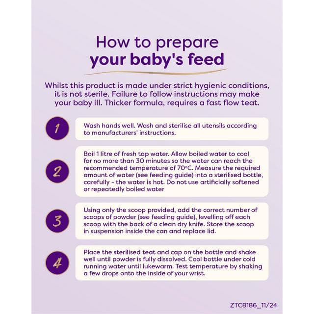SMA Comfort Easy to Digest Baby Milk Powder Formula From Birth 800g - gallery image 5