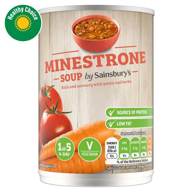 Sainsbury's Minestrone Soup 400g - gallery image 1