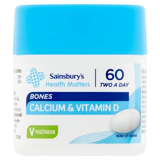 Sainsbury's Calcium & Vitamin D x60 - gallery image 1
