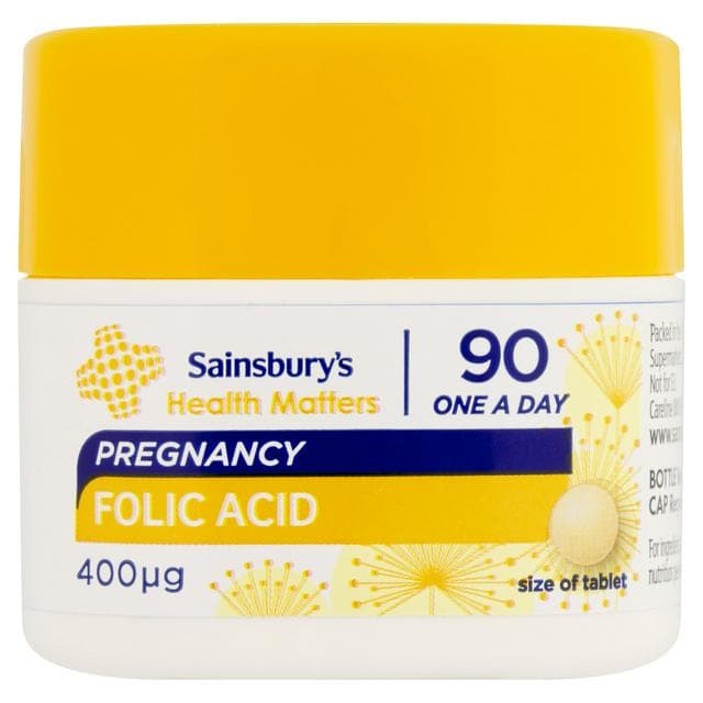 Sainsbury's Folic Acid x90 400ug - gallery image 1