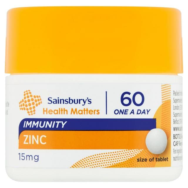 Sainsbury's Zinc x60 15mg - gallery image 1