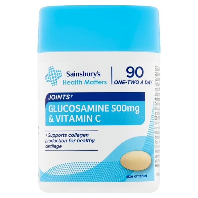 Sainsbury's Glucosamine Sulphate & Vitamin C x90 500mg - gallery image 1