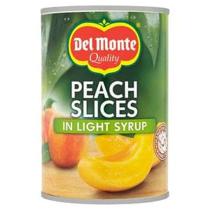 Del Monte Peach Slices Light Syrup 420g (250g Drained)