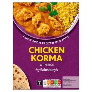 Sainsbury's Chicken Korma & Pilau Rice Ready Meal For 1 400g