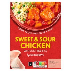 Sainsbury's Sweet & Sour Chicken & Rice Ready Meal For 1 400g