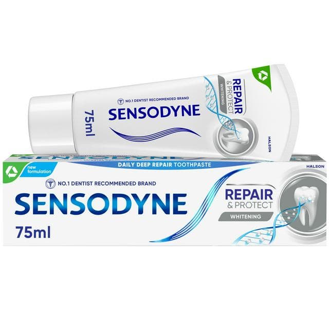 Sensodyne Whitening Repair & Protect Fluoride Daily Toothpaste 75ml - gallery image 1