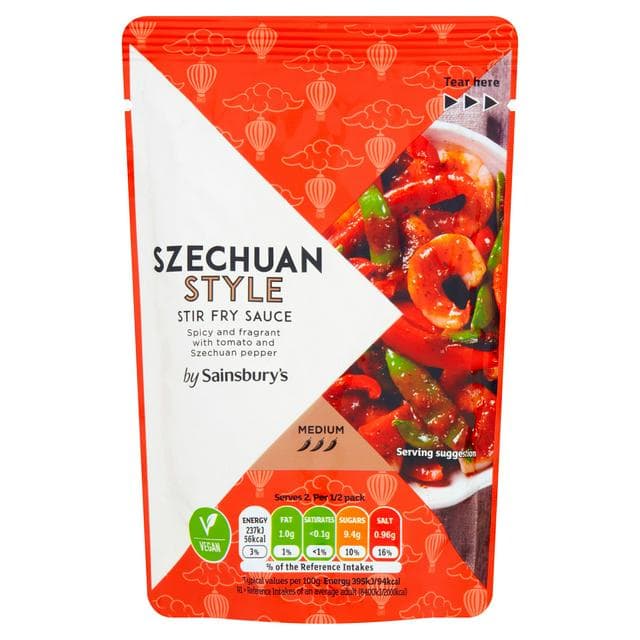 Sainsbury's Szechuan Stir Fry Sauce 120g - gallery image 1