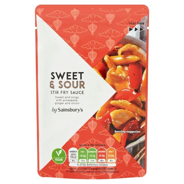Sainsbury's Sweet & Sour Stir Fry Sauce 120g - gallery image 1
