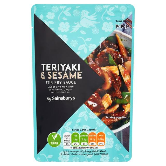 Sainsbury's Teriyaki Stir Fry Sauce 120g - gallery image 1