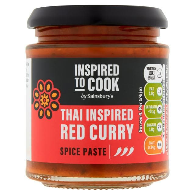 Sainsbury's Thai Red Curry Spice Paste, Inspired to Cook 180g - gallery image 1