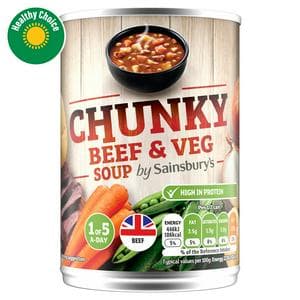 Sainsbury's Chunky Beef & Vegetable Soup 400g
