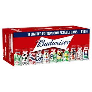 Budweiser Lager Beer Cans 10x440ml