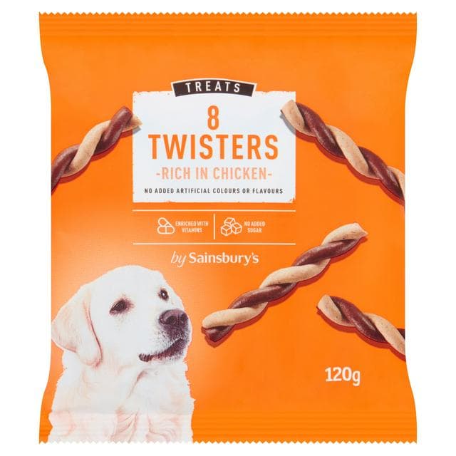 Sainsbury's Dog Treats Twister with Chicken 120g - gallery image 1